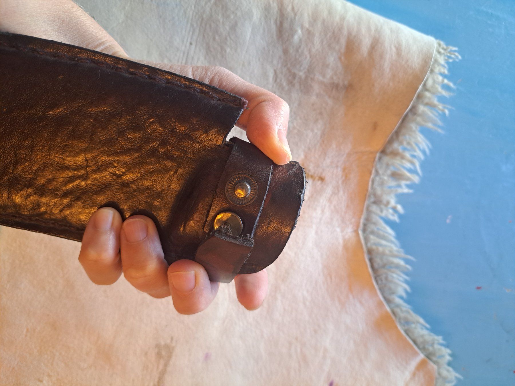 Accessori: Messer aus Nepal mit Lederscheide – Nuovo (secondo la descrizione) da Winterthur venduto da sandra19810 4