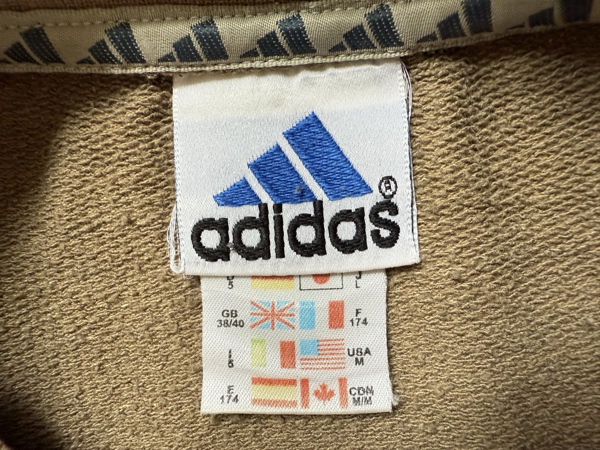 Adidas Maglioni & Felpe: Pull/sweat vintage  brun clair Adidas, t.M/L – Usato da Tavannes venduto da Thriftshop 6