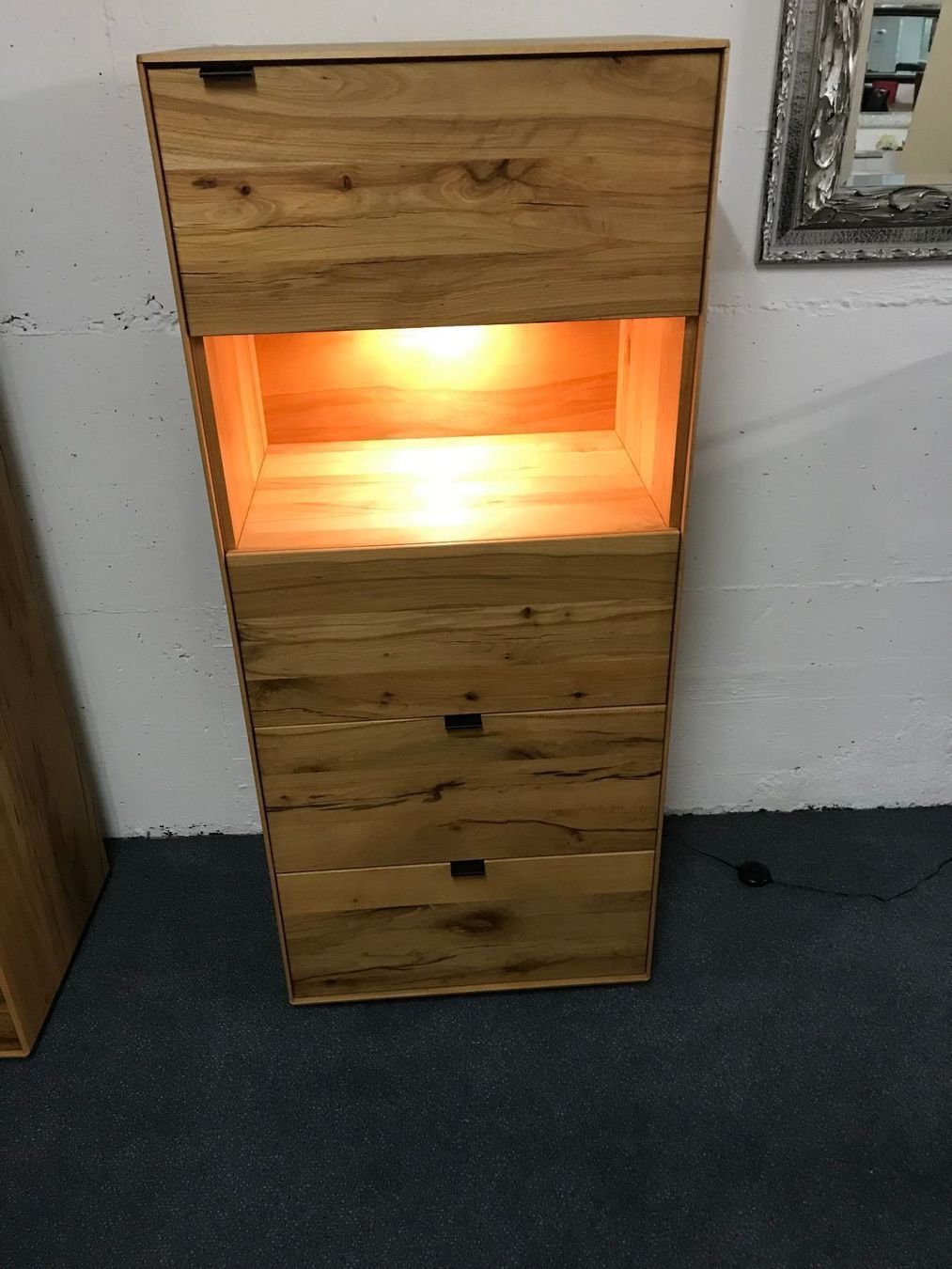 Vetrine: Vitrine ZERRO Wildkernbuche massiv 60 cm – Nuovo (secondo la descrizione) da Unterentfelden venduto da moebelrufli 1