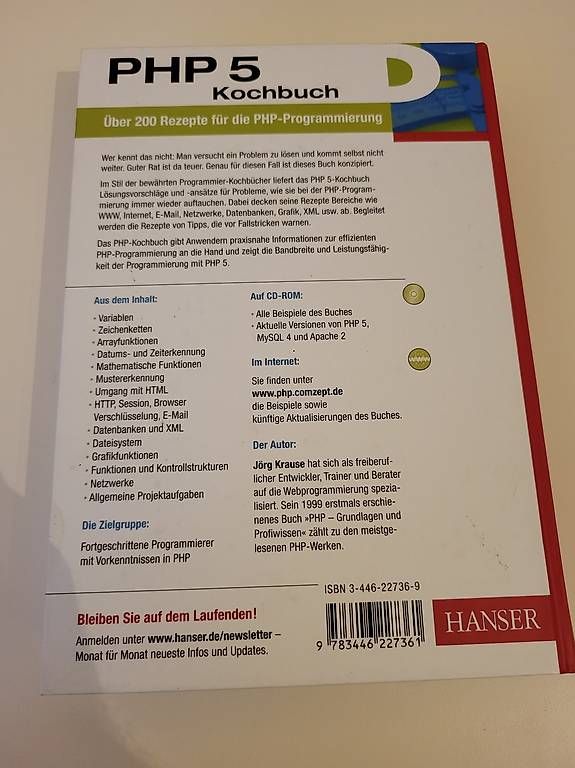 Bücher: PHP 5 Kochbuch – Gebraucht aus Ernetschwil von Sbru 1