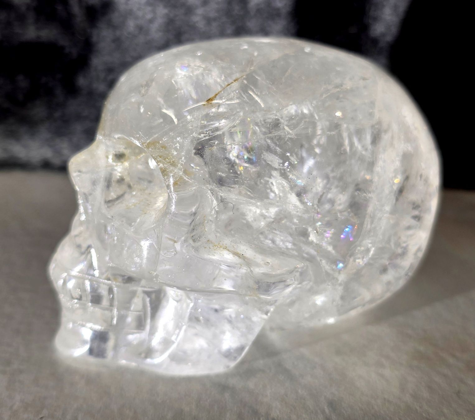 Minerali & Pietre curative: Klarer Bergkristall Schädel 355g – Nuovo e nell'imballaggio originale da Matzingen venduto da Shay_Crystalz