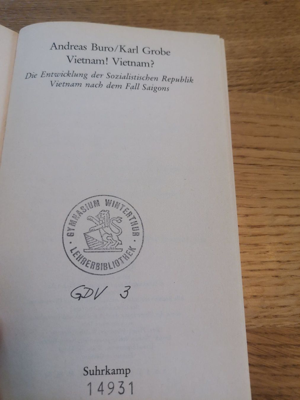 Libri: Vietnam! Vietnam? – Usato da Wiesendangen venduto da MMoretto 1