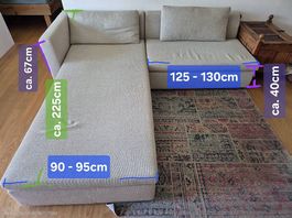 Sofa (Bettsofa) L-Form