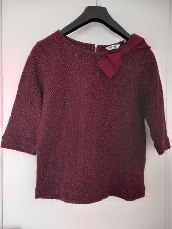 Pullover bordeaux Naf Naf- taille S