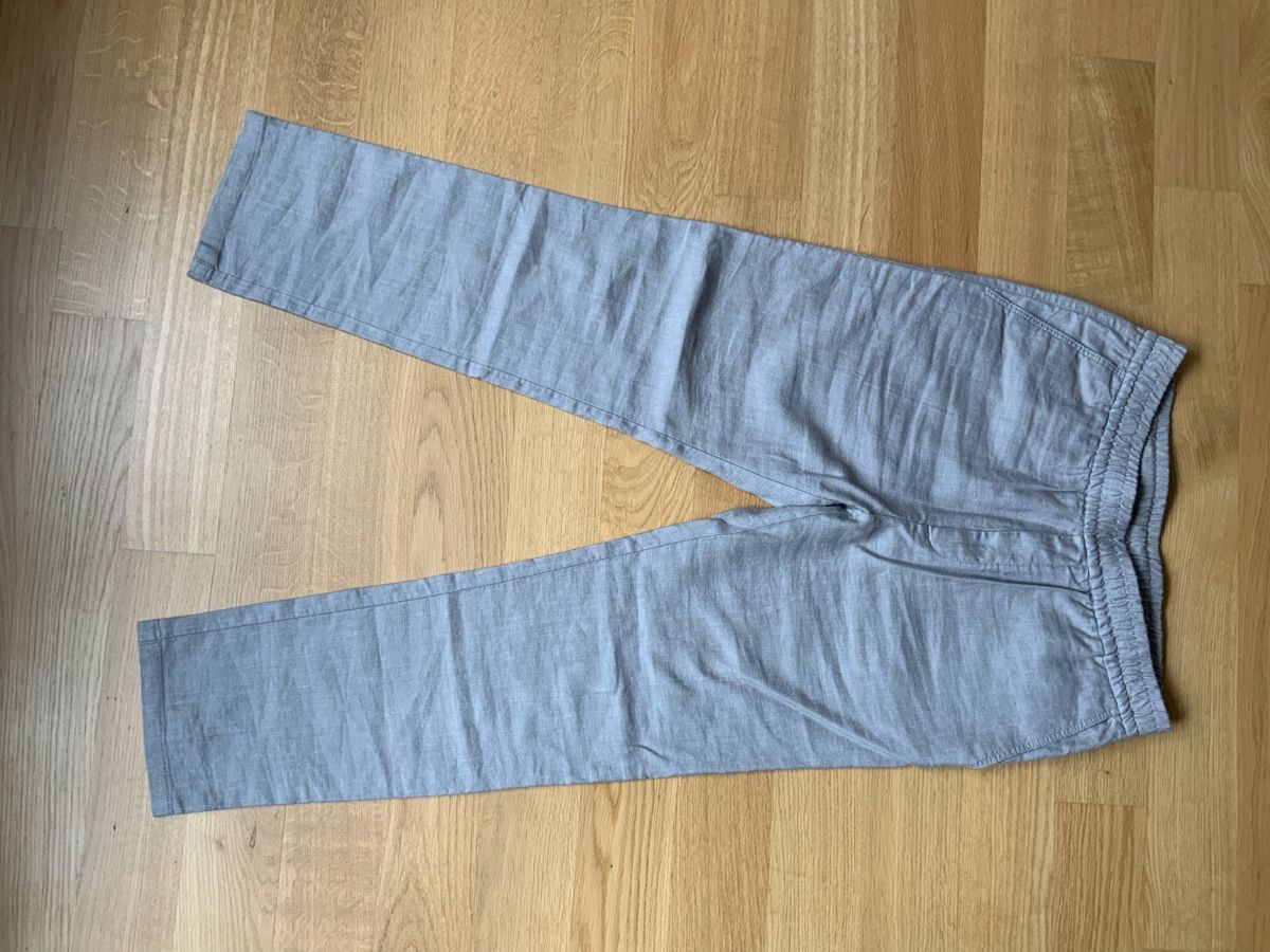 Windsor Pantalons: Windsor Hose Grösse 52 regular fit grau Leinen – Neuf (Voir description) à Zürich par freeheelfex