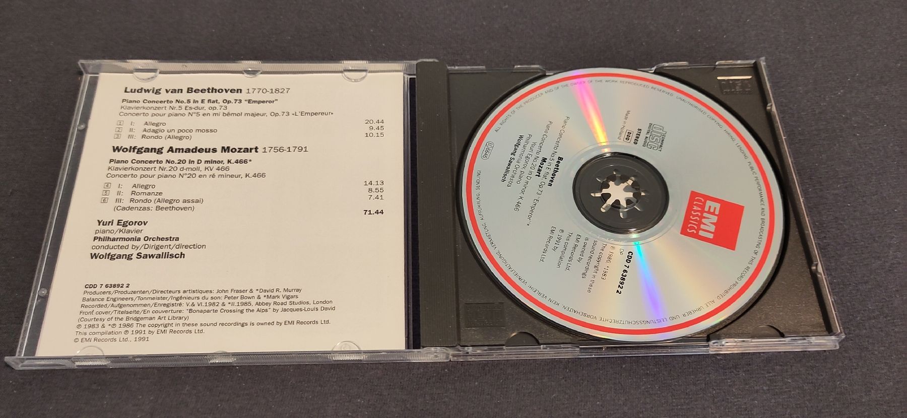 CD: Klassik-Sampler (Beethoven, Mozart u.a.) – Usato da Zürich venduto da Heldel 1