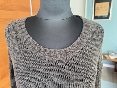 Lässiger Pullover  /Via  Appia /  trendiges  Grau. Gr.40
