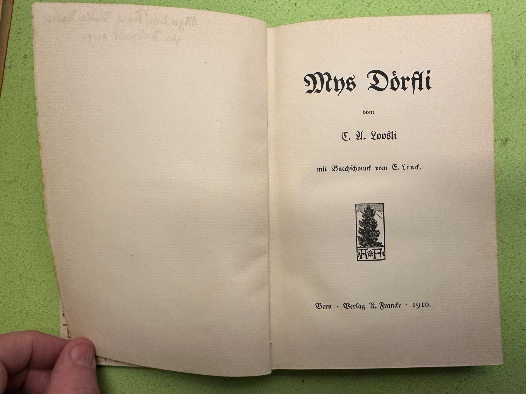 Libri: C. A. Loosli: Mys Dörfli. – Usato da Zürich venduto da allp 1