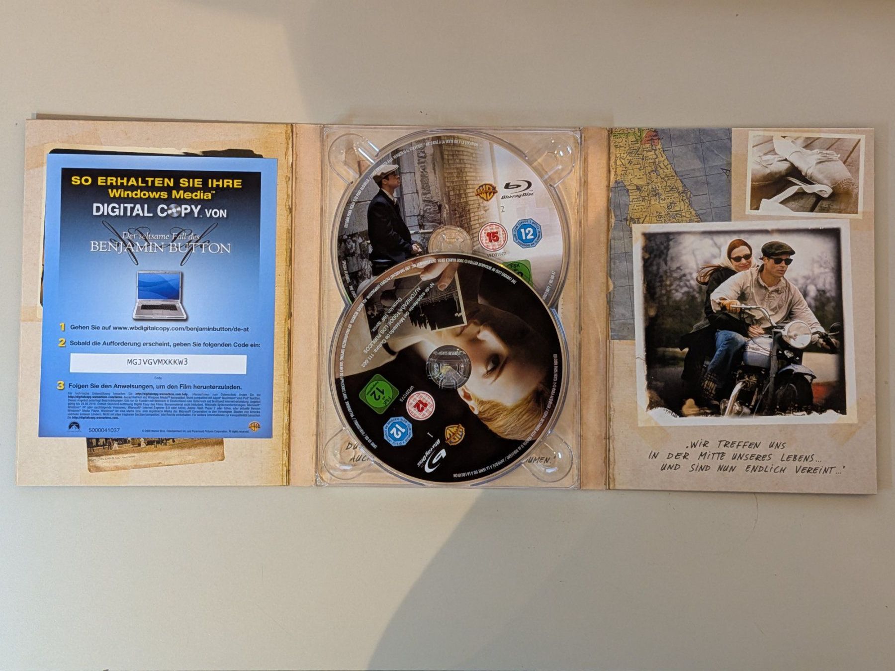 Tutti i DVDs: Der Seltsame Fall des Benjamin Button [2 Blu-rays] – Usato da Port venduto da gecotom 4