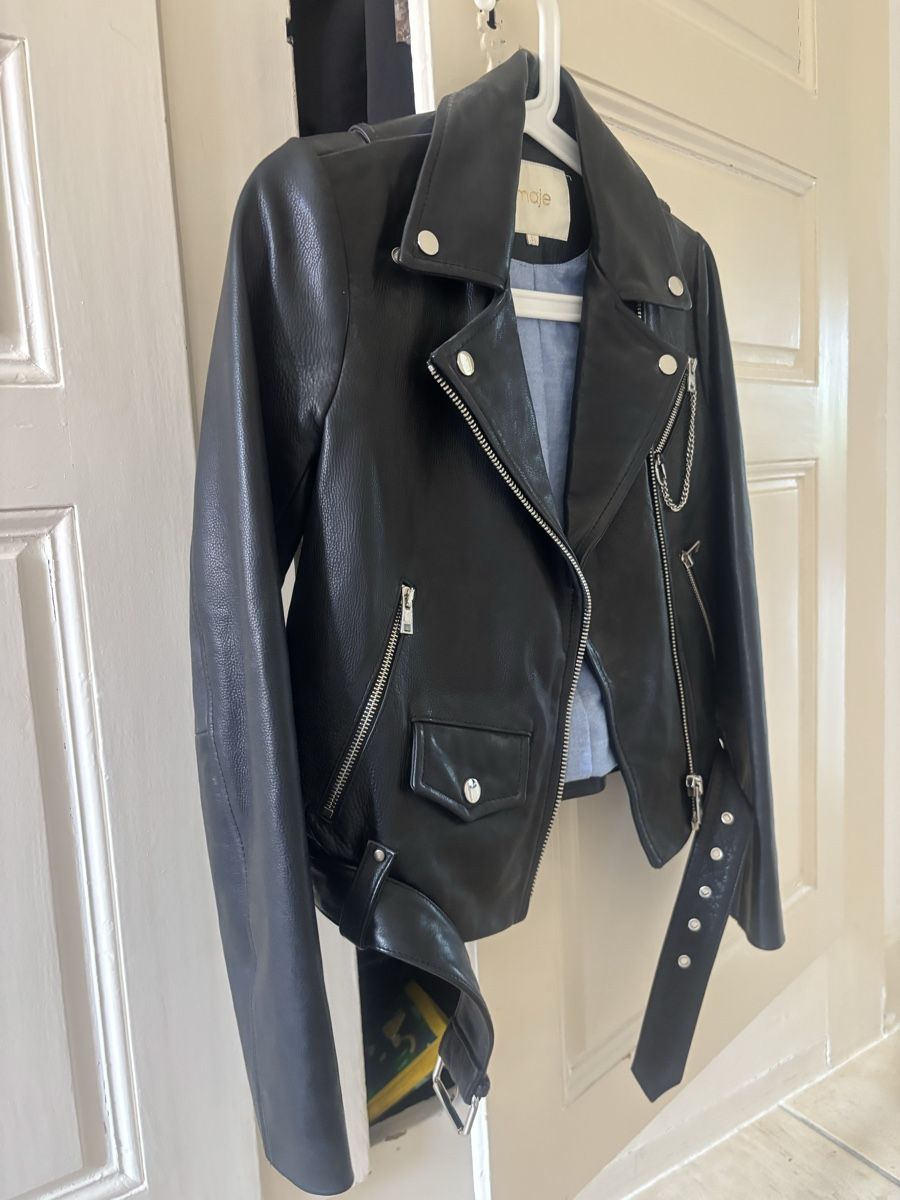 Maje Giacche: Maje veste en cuir new – Nuovo e nell'imballaggio originale da St-Légier- La Chiésaz venduto da anh_9289