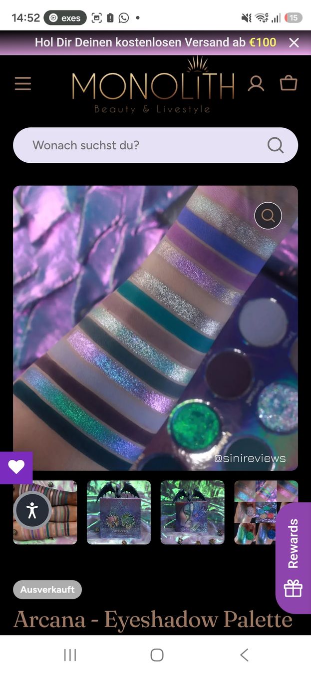 Make-up: Arttiude Cosmetics Arcana Lidschatten Palette – Usato da Uster venduto da mikedizzy84 2