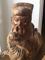 Asiatische Holzskulptur