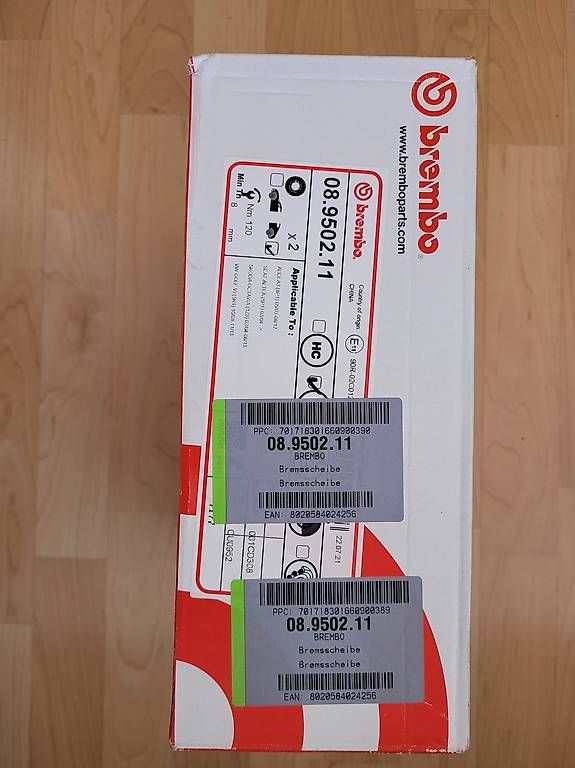 Alle Autoersatzteile: BREMBO 08.9502.11 Bremsscheibe – Gebraucht aus Bühl BE von mar_dcm7 3