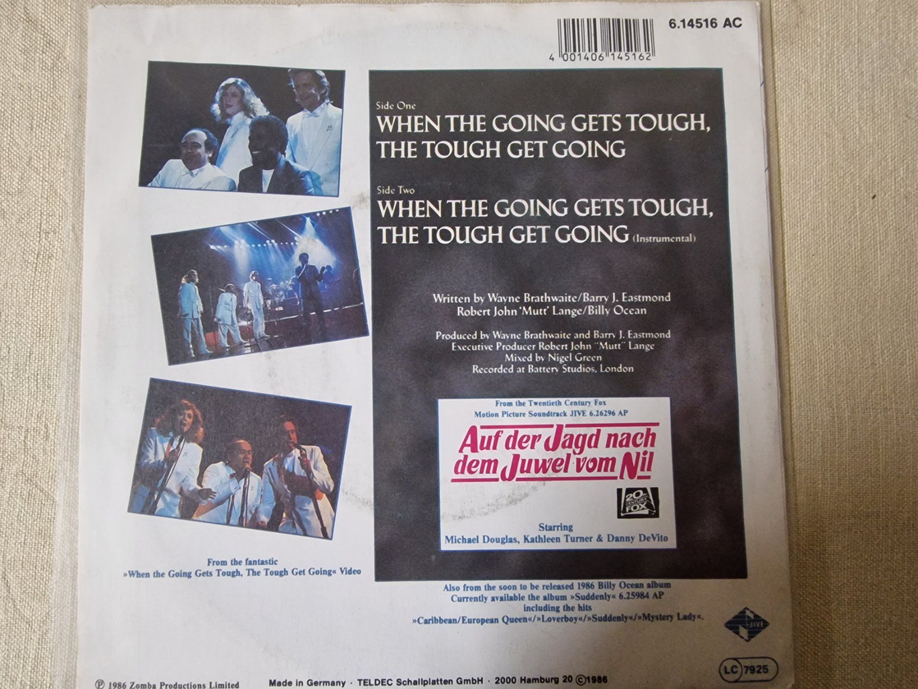 Schallplatten: Billy Ocean Single – When The Going Gets Tough – Gebraucht aus Root von atelier22 1