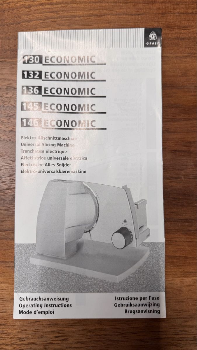 Graef Elettrodomestici da cucina: Graef Universal Slicer Economic Model, grey, used condition – Usato da Kilchberg ZH venduto da ideferrari 4