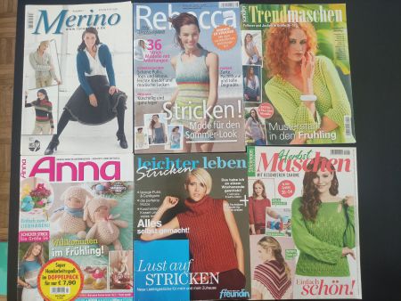 Strickhefte 6 Stück verschiedene