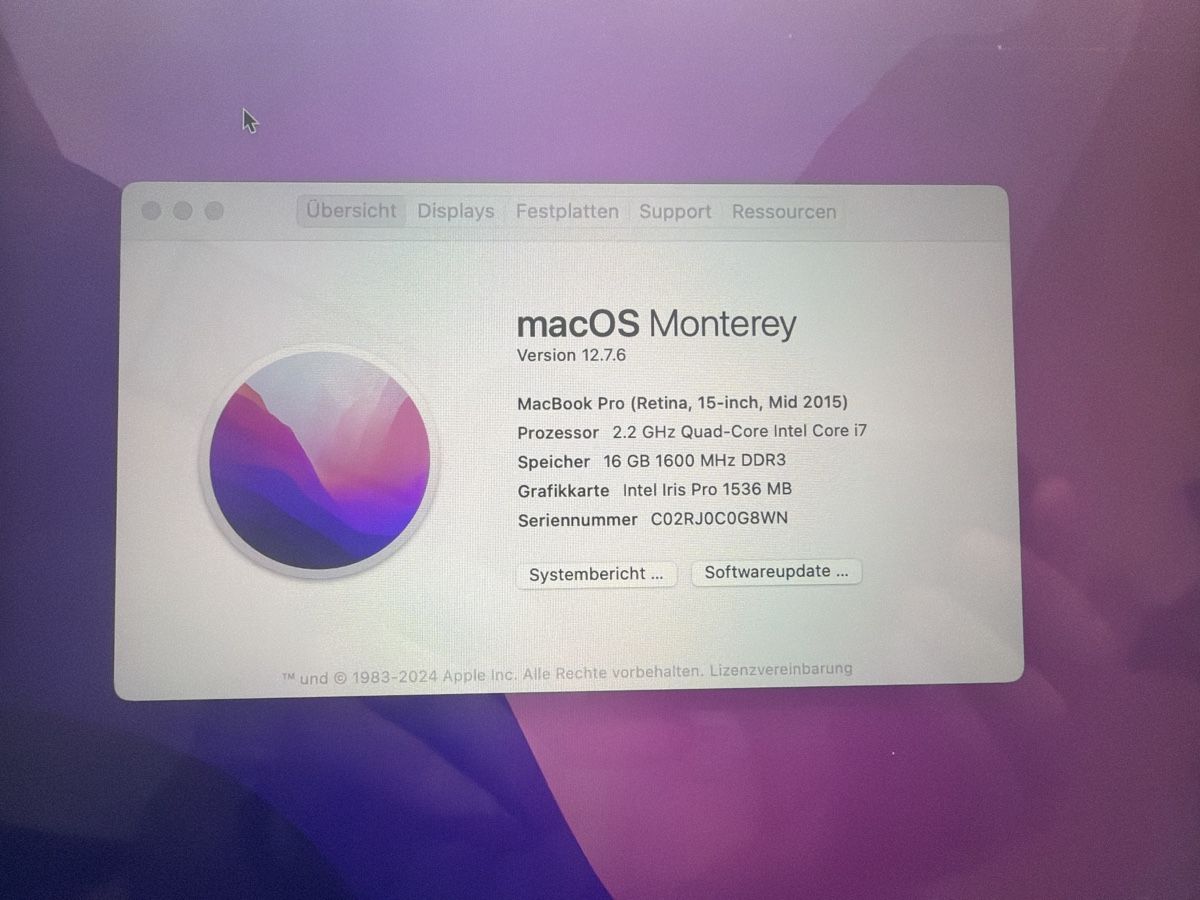 Apple Portables: Macbook Pro 15 – D'occasion à Baden par noli.r 1