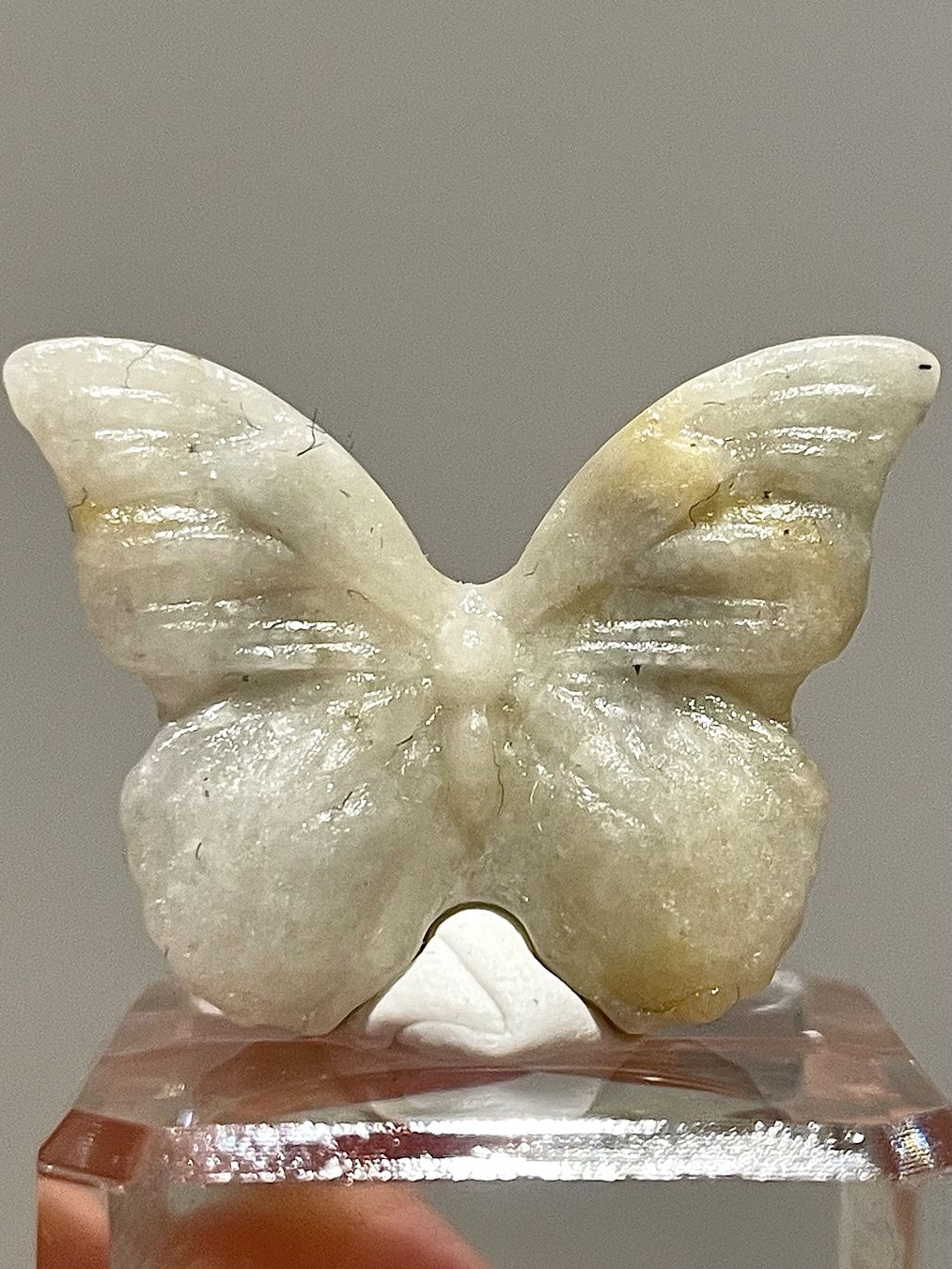 Ciondoli: Echte chinesische -Jade Schmetterling Ca.2cm – Nuovo (secondo la descrizione) da Schiers venduto da sisikristall 4