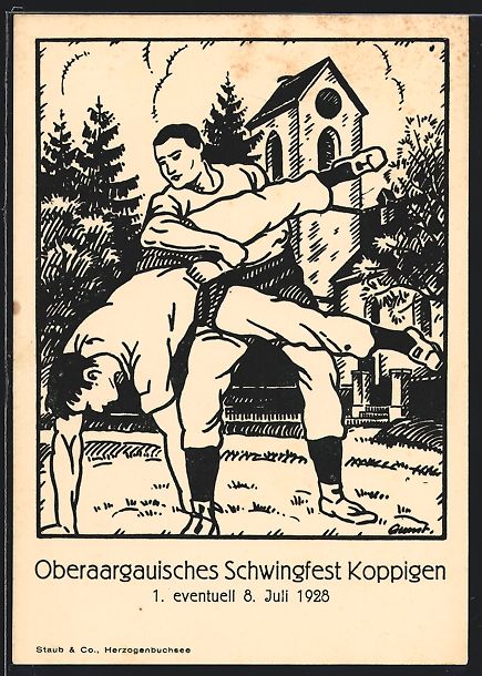 Ansichtskarten: Koppigen, Oberaargauisches Schwingfest 1 – Gebraucht aus Berlin von bartko-reher