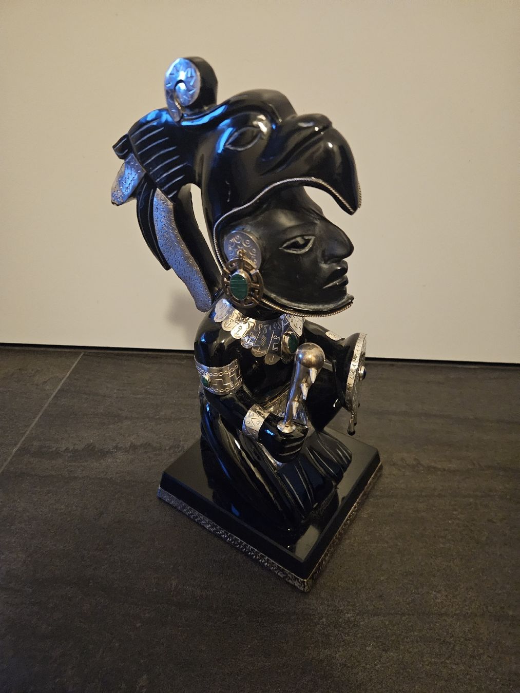 Sculture & Statue: Mexico Maya Figur Obsidian – Usato da Wädenswil venduto da ben_6kkb
