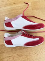 Damen Sneaker rot/weiss Grösse 40 Leder-Mix