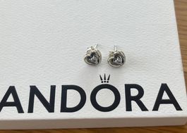 Pandora Herz Ohrstecker, Silber 925