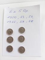 6x 5 Rappen 1950 bis siehe Bilder