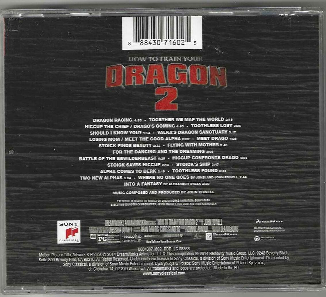 CDs: John Powell -How To Train Your Dragon 2 – D'occasion à Genève par CDLPBookS 1