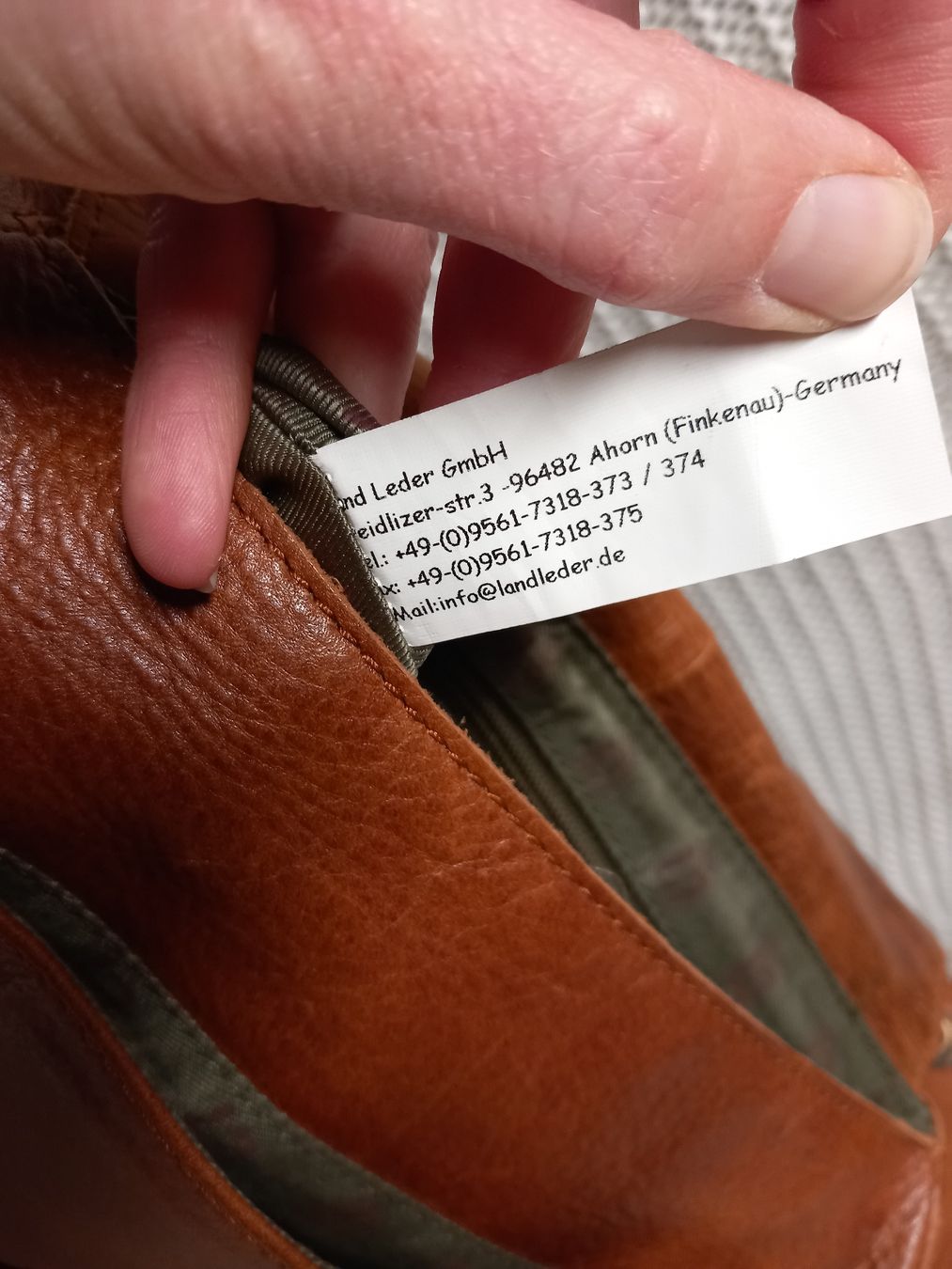Sacs femmes: Ledertasche LANDLEDER hellbraun, Handtasche – D'occasion à Gwatt (Thun) par umwelt-brocki 5