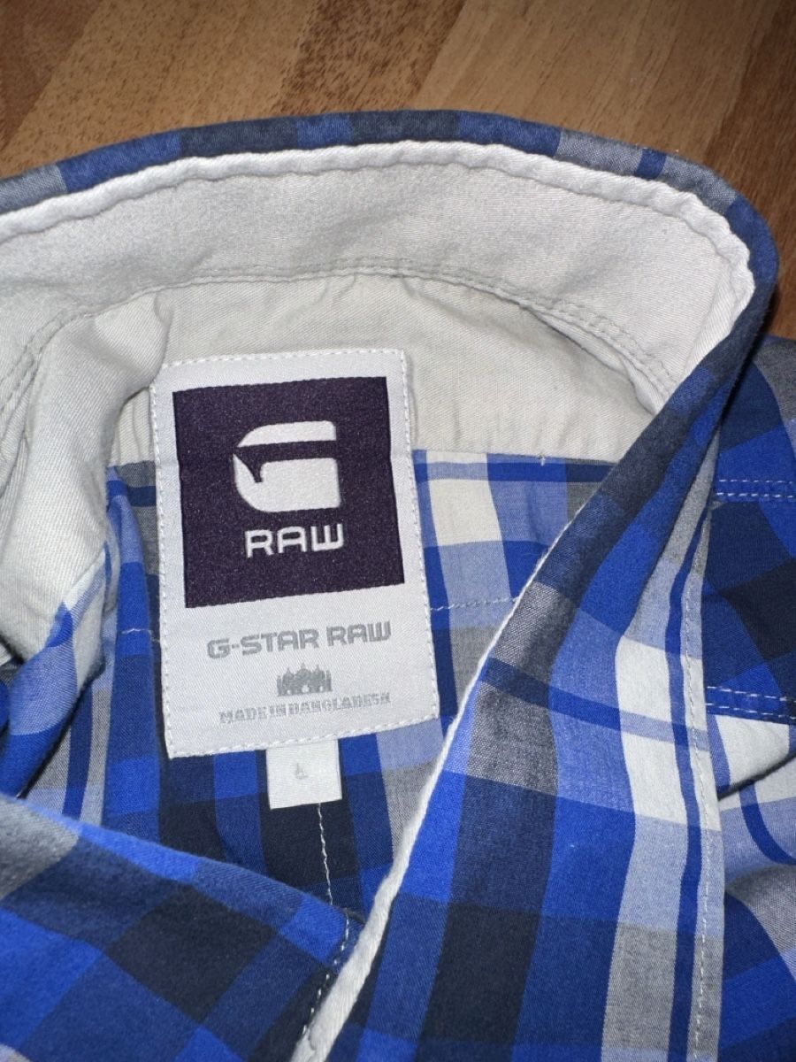G-Star Camicie: G-Star Raw Hemd, Grösse L, Kariert einf. Brustweite ca. 53cm – Usato da Heiden venduto da fam_797q 1