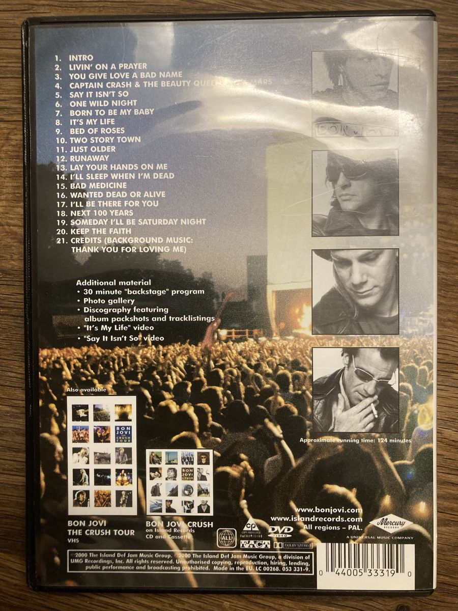 Alle DVDs: Konzert Doku Crush tour – Gebraucht aus Mühleberg von lirgg01 1
