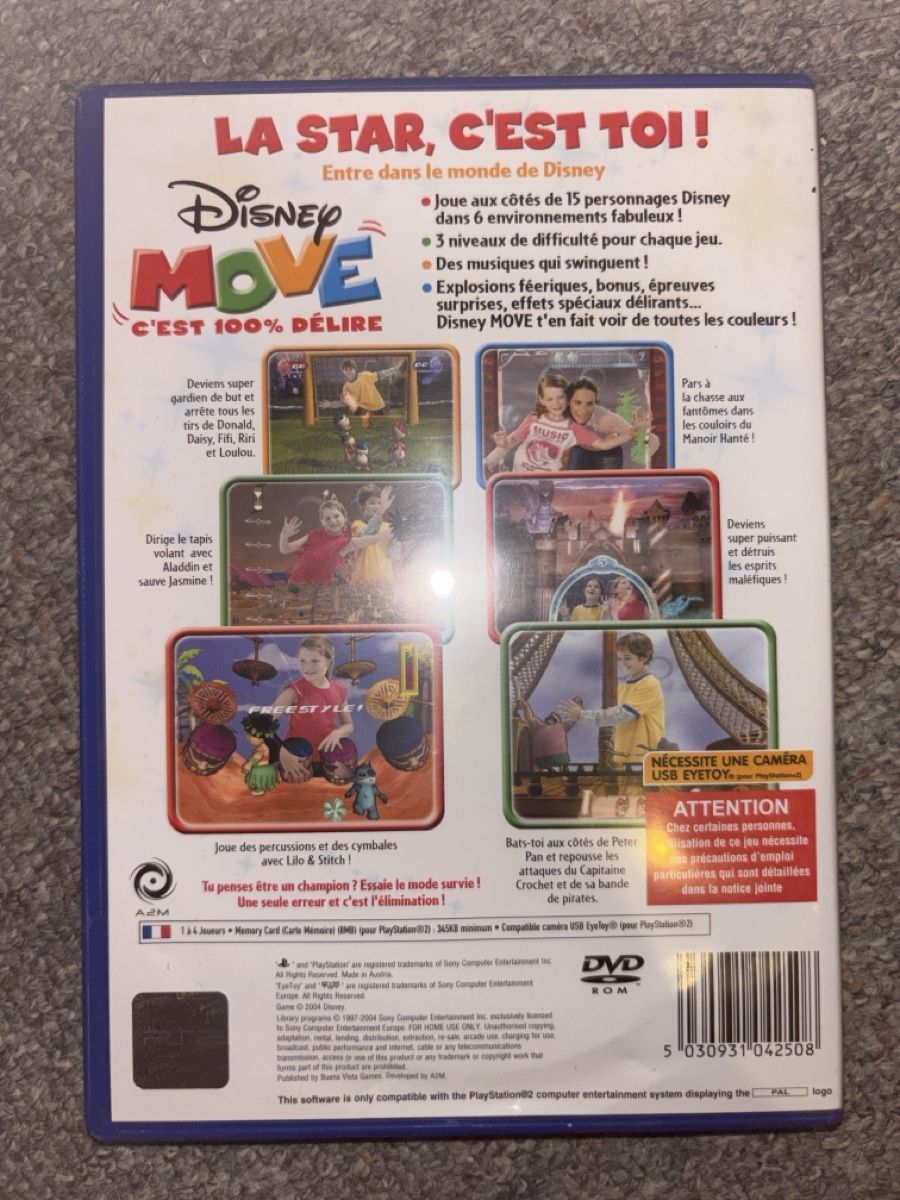 Disney Giochi: Jeu PS2 - Disney Move Eyetoy – Usato da La Chaux-de-Fonds venduto da lea_77ly 1