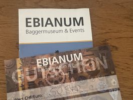 EBIANUM Baggermuseum & Events Gutschein 50 SFR