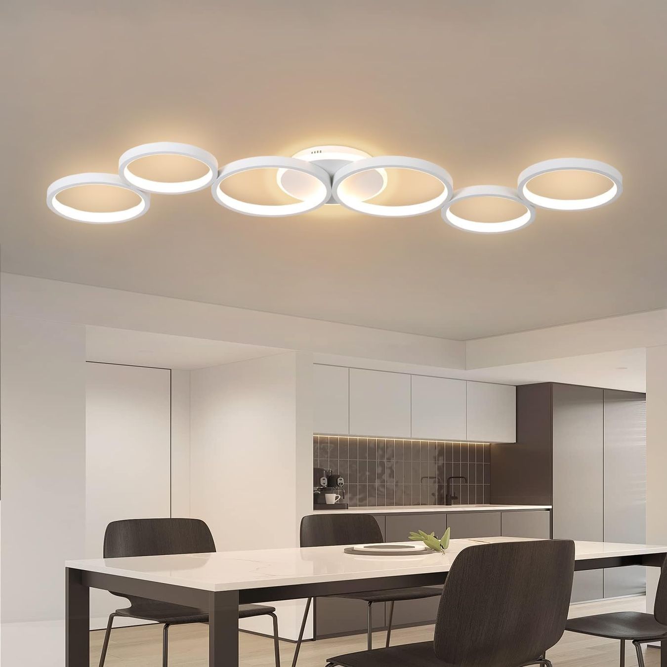 Lampadari & plafoniere: LED Deckenleuchte dimmbar weiss App & Fernbedienung – Nuovo e nell'imballaggio originale da Dietikon venduto da Abverkauf10 5