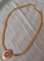 Elegante collana marca trifari vintage dorata