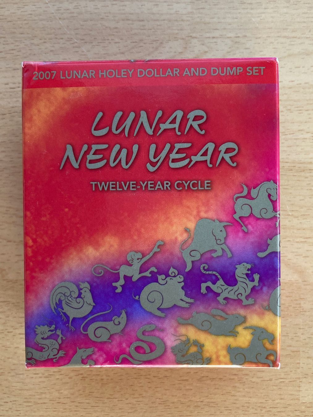 Tutti le monete: Australien Lunar 2007   Holey Dump Dollar 1 OZ proof – Nuovo e nell'imballaggio originale da Aesch BL venduto da Geowaz 3