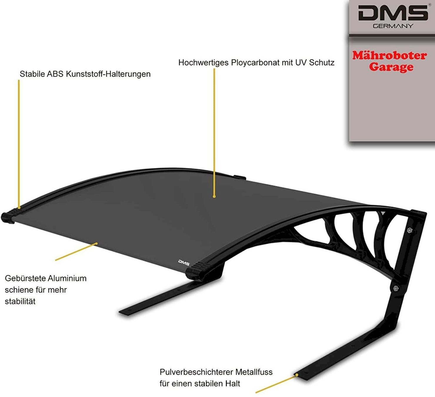 Unterstände: DMS Mähroboter Garage Schwarz MRG-01 – Neu und originalverpackt aus Bottighofen von zaap 2