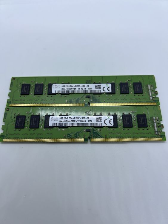 2x 8GB DDR4 RAM – SK Hynix PC4-2133P (Gebraucht) in schellenberg für ...