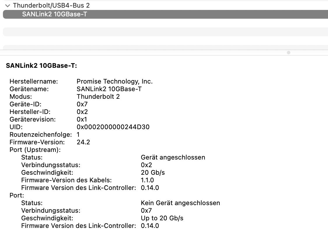Lecteurs & Adaptateurs: PROMISE SANLink2 Thunderbolt 2 auf 10 Gbit/s Ethernet – D'occasion à Zürich par thomashahn 4
