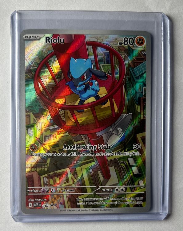 Riolu 010 promo ETB mega evolution Pokemon EN (Neu und originalverpackt ...