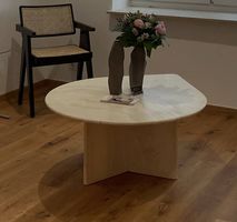 Marmor Stein Couchtisch Koffetable beige