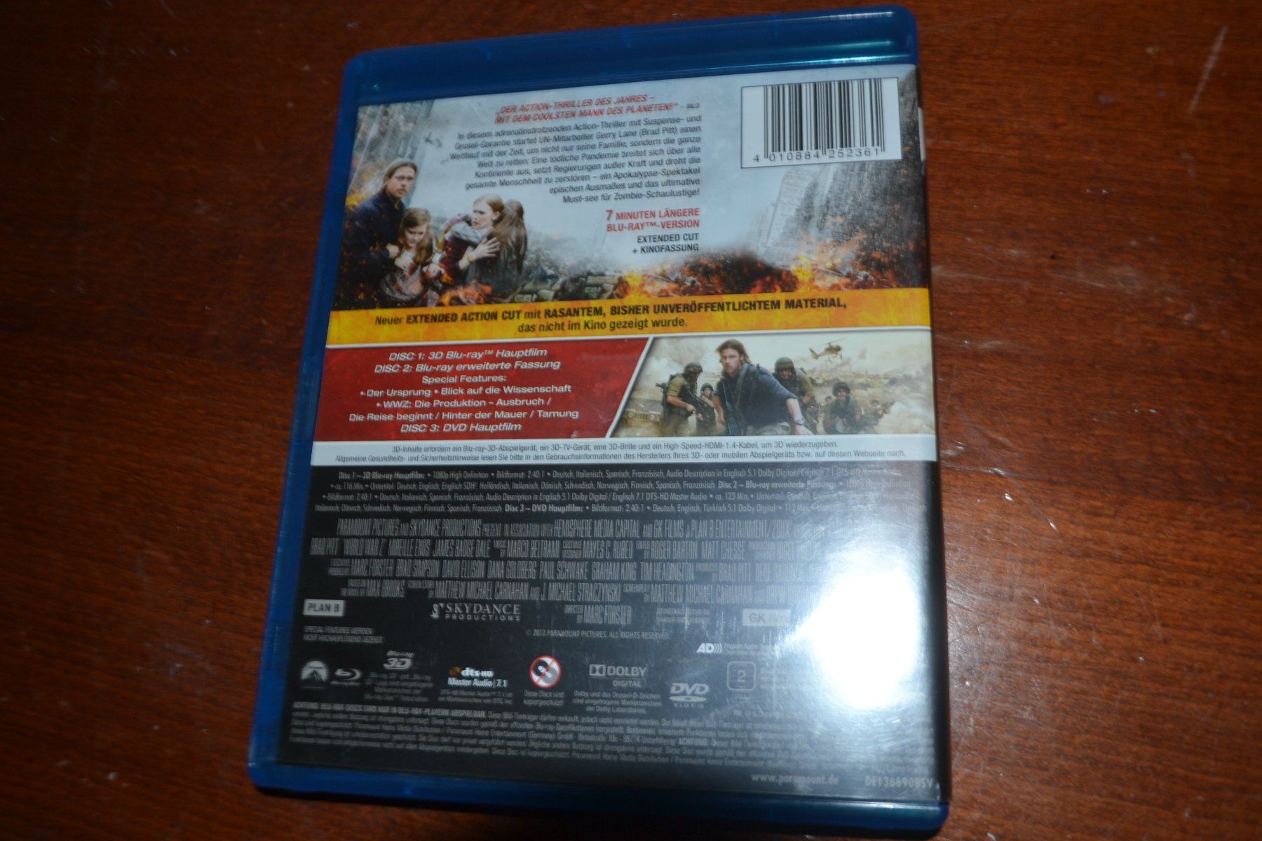 Tutti i DVDs: World War Z in 3D extended Action Cut – Usato da Laupen ZH venduto da chefdom 1