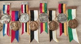 8 médailles commémoratives 1970 Gedenkmedaillen Medaglie