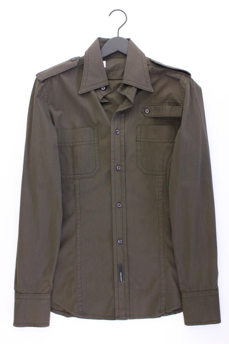 Camicie: Dsquared2 Langarmhemd Gr. M olivgrün – Usato da Neustadt an der Waldnaab venduto da SecondLifeFashion