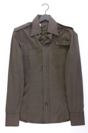Dsquared2 Langarmhemd Gr. M olivgrün