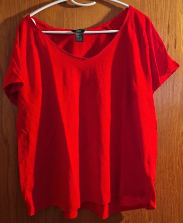 Rotes Sommer T-Shirt, Eloss, Gr. 50/52