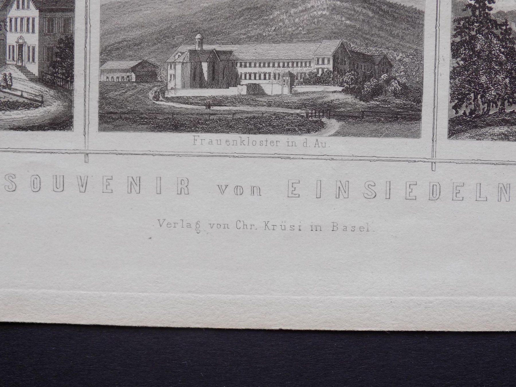 Incisioni: Einsiedeln Etzel Souvenirblatt – Usato da Risch venduto da Rischli15 2