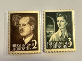 1955, Fürst und Fürstin, ZNr. FL276-FL277, ungebraucht
