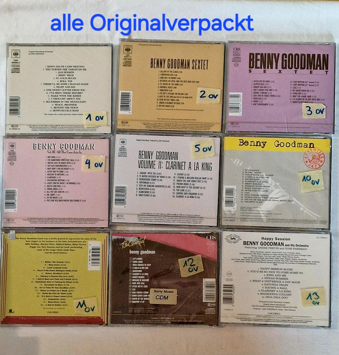 CD: Benny Goodman 17 CD Sammlung, auch einzeln möglich – Usato da Uitikon Waldegg venduto da Smeragol 1