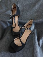 Elegante Graceland Riemchen-Pumps Schwarz Gr. 40